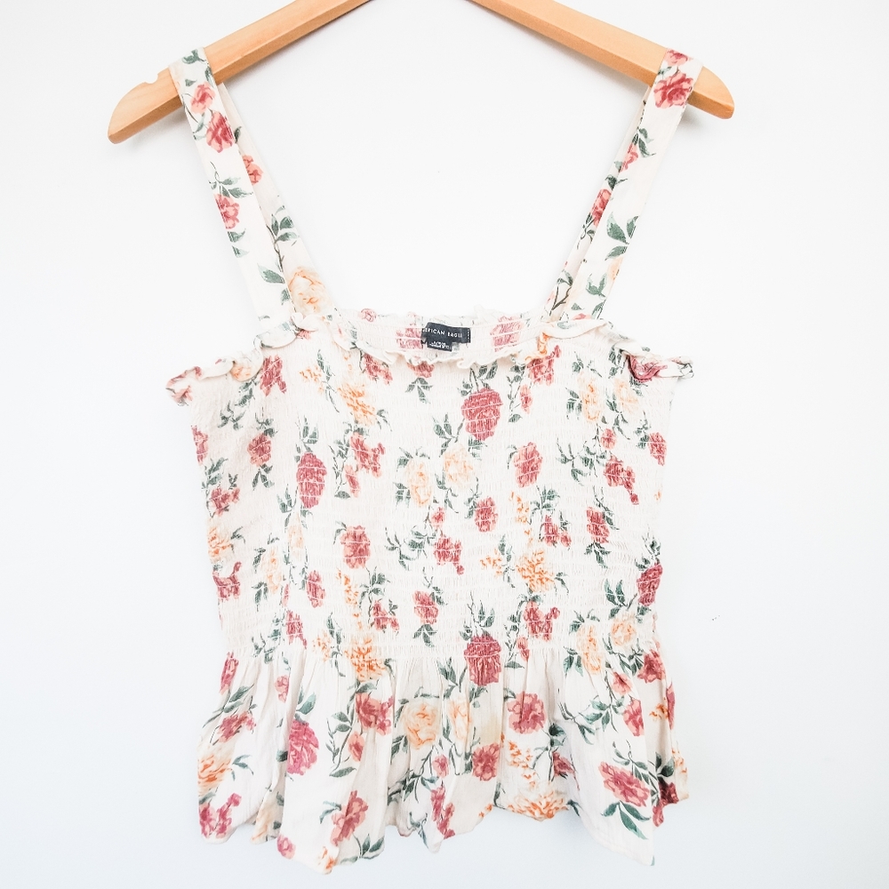American Eagle Floral Summer Shirt